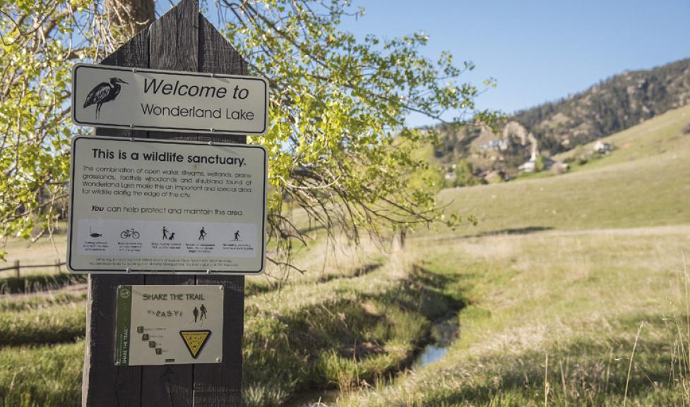 Wonderland Lake Park in Boulder